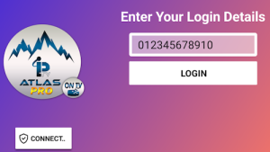 Connexion Atlas Pro ONTV – Entrer le code IPTV